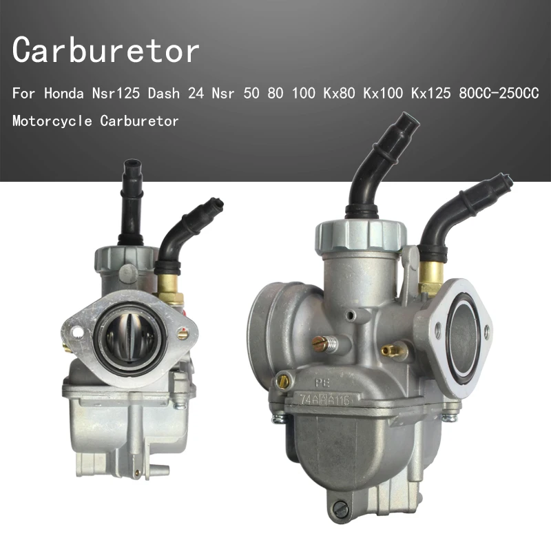 

Flange Carburetor carb Pe24 24mm Manual For Honda Nsr125 Dash 24 Nsr 50 80 100 Kx80 Kx100 Kx125