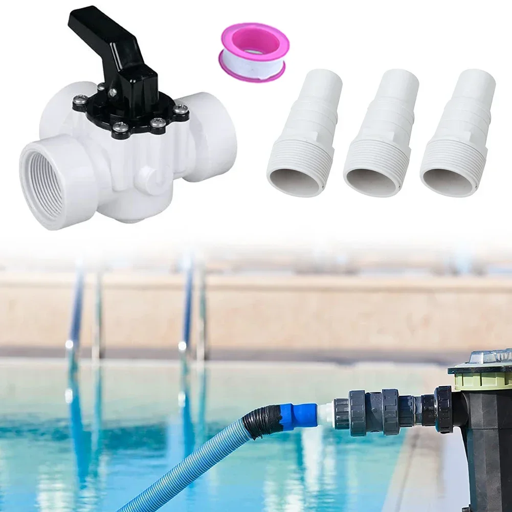 

3-Way Slider 4715 Solar Valve With Internal Thread Hose Nozzles Clamps For Pool Irrigation System Efficient Water Regulation