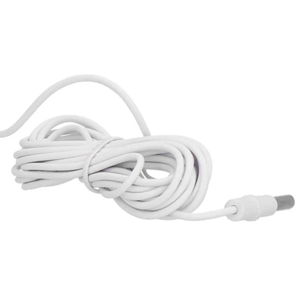 Plastic Temperature Humidity Monitor Color: White Wall Mountable LCD Thermometer Wired Probe Cable Electronic Digital