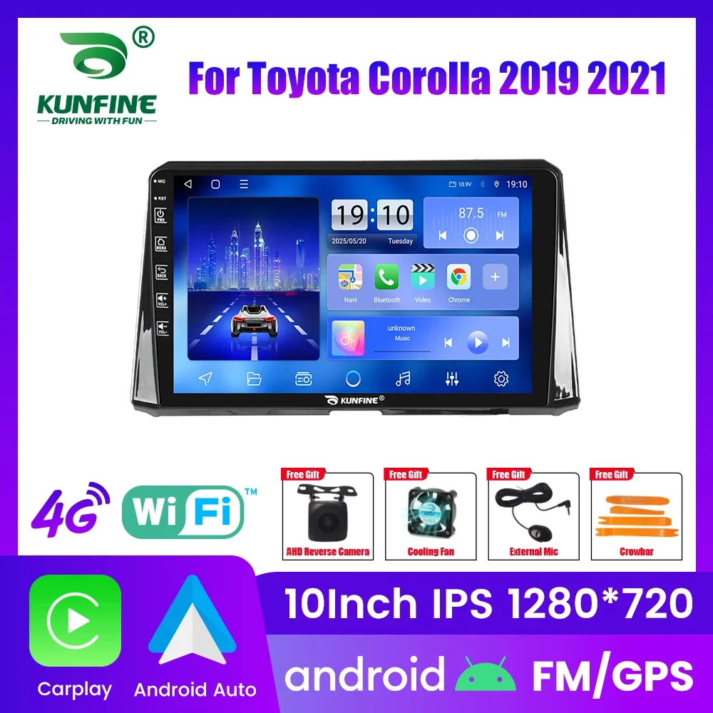 

Автомагнитола Android для Toyota Corolla 2019-2021, 2DIN, 8-ядерный процессор, GPS-навигация, IPS-экран, CarPlay, Android Auto