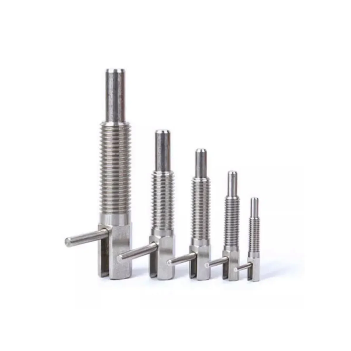 Extended Coarse Tooth Knob, Plunger, Indexing Pin, Spring Positioning, Pull Pin, Economy Model Handle l-Shaped