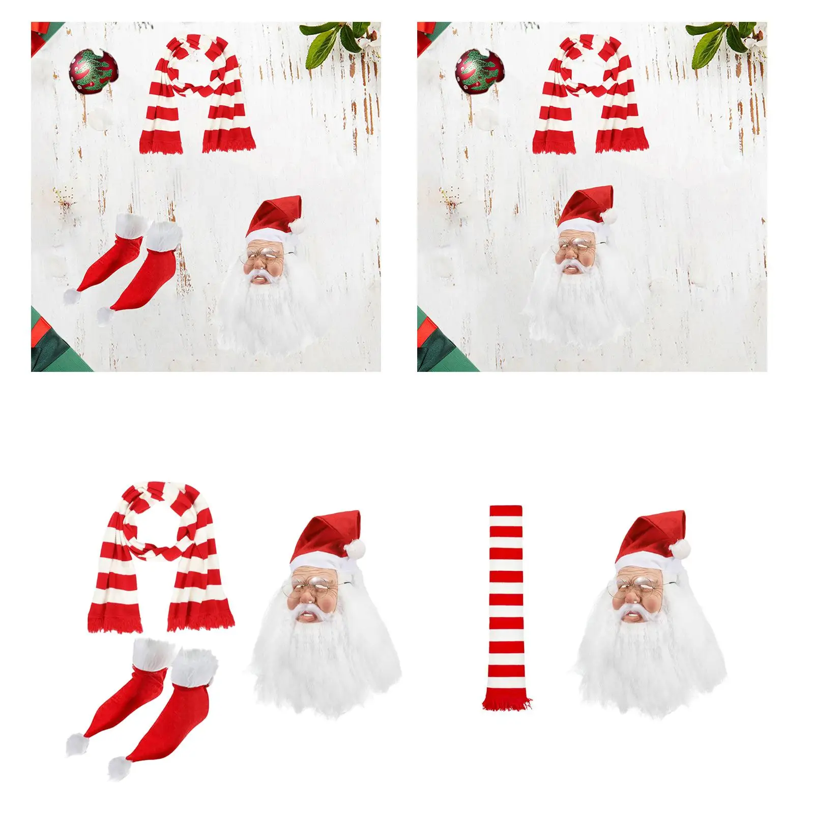 

Santa Claus Mask Breathable Cosplay Mask for Party Costume Accessories