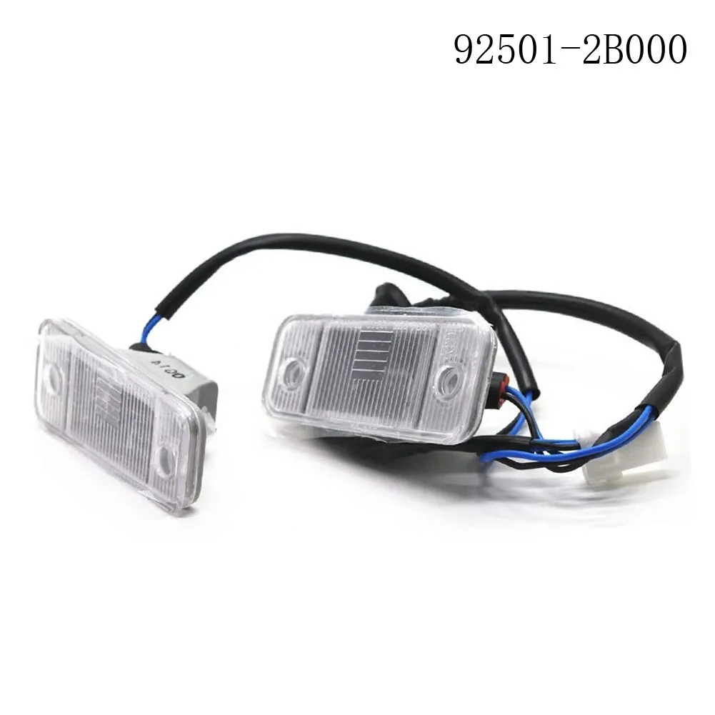 92501-2B000 925012B000 البلاستيك لوحة ترخيص ضوء لشركة هيونداي لسانتا في 2006-2012 لوحة ترخيص الخفيفة #3