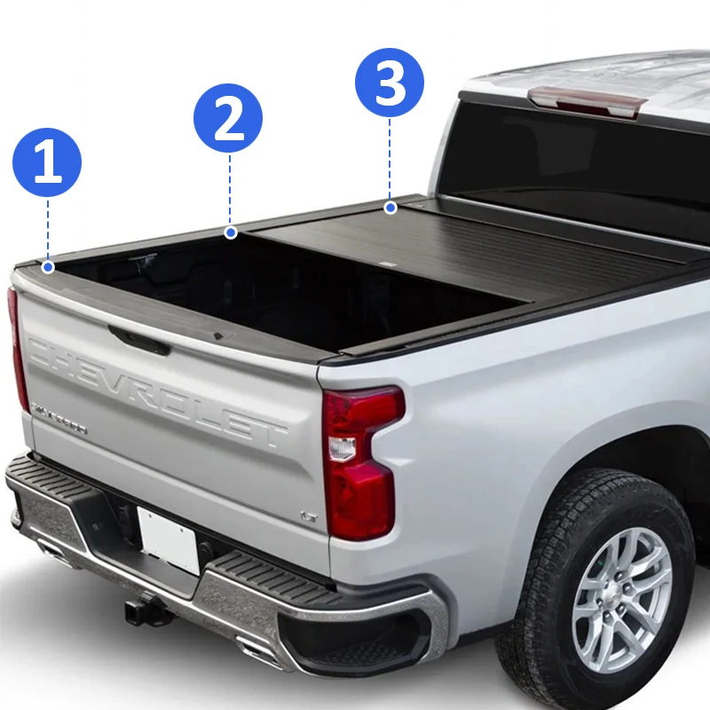 Custom High Quality Roll Bar Retractable Tonneau Cover for Different Models