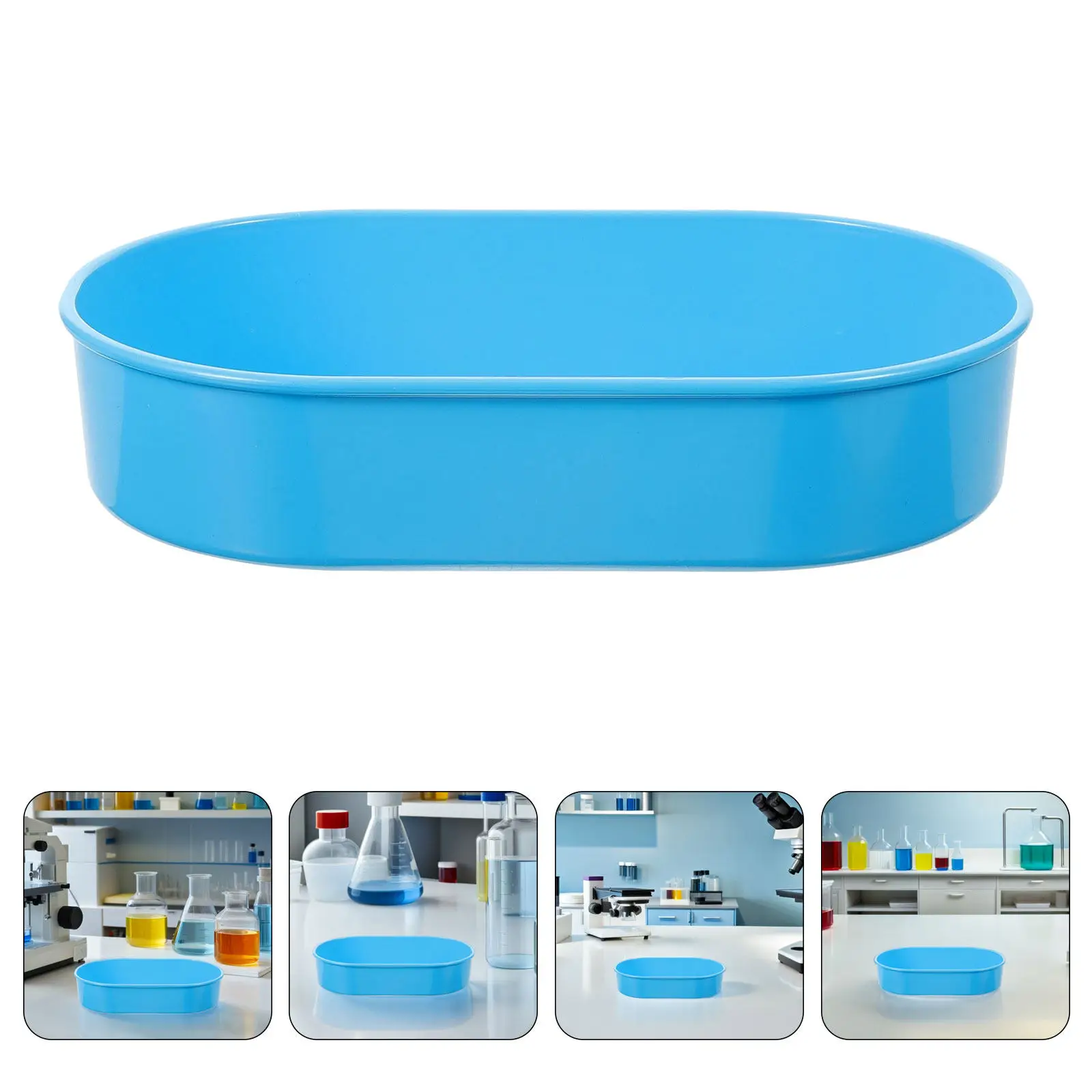 

2Pcs Medication Tray with Compartment Pill Sorter Case for Clinics Nursing Homes Tablet Organiser Daily Pill Dispenser Plate