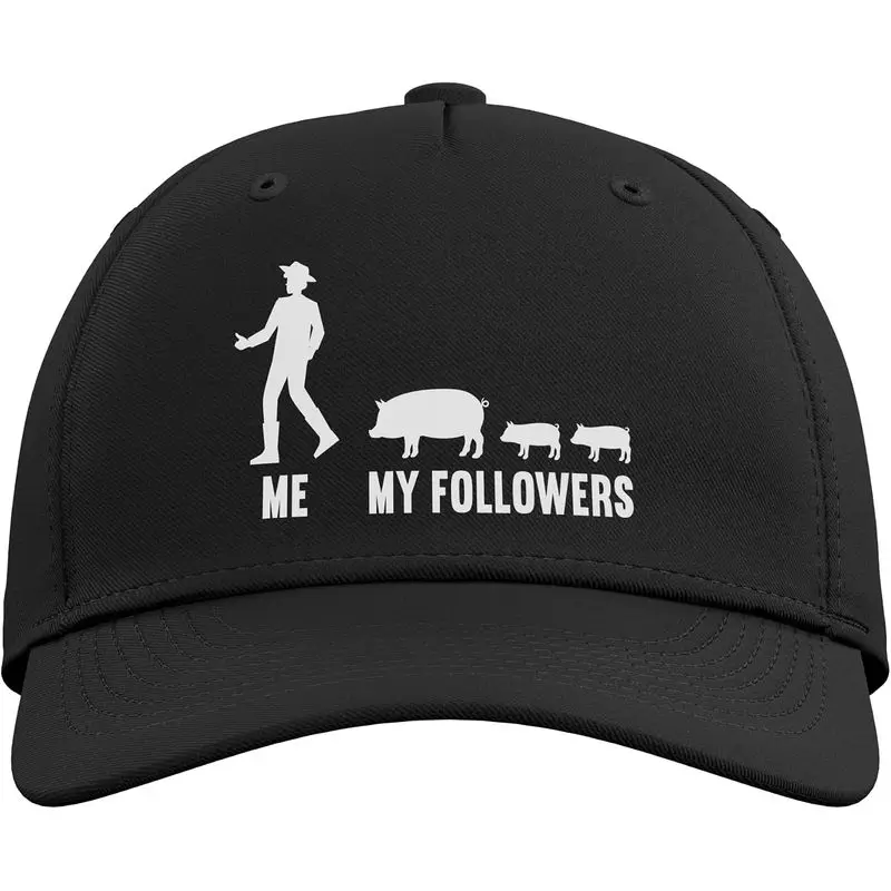 Me and My Followers Pigs Pig Lover Adjustable Baseball Hat