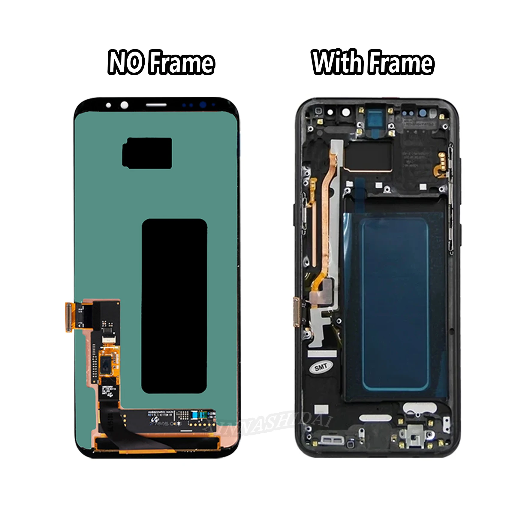 AAA+ New OLED for SAMSUNG Galaxy S8 Plus G955A G955U G955F LCD Display Touch Screen Digitizer Replacement With Frame For S8+