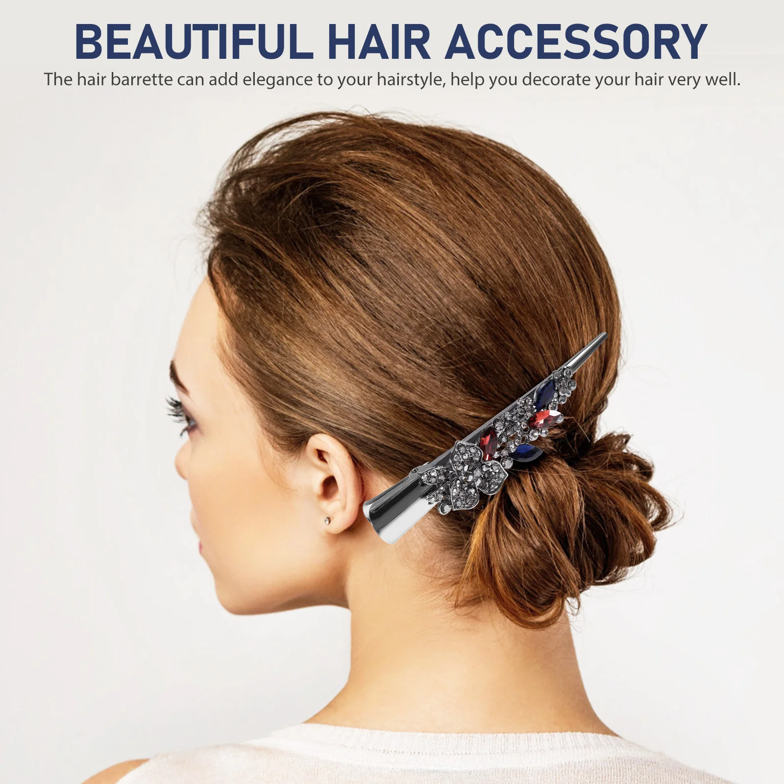 

Rhinestone Hairpin Vintage Large Accessories Girls Decoration Barrettes Prom Wedding Party Hairstyle Women Retro Flower Clip