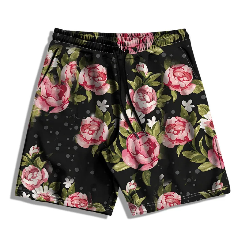 زهرة الأزهار ثلاثية الأبعاد طباعة هاواي مجلس السراويل الرجال المتضخم تصفح الشاطئ السراويل الرياضية ملابس السباحة المايوه جذوع الاطفال الملابس