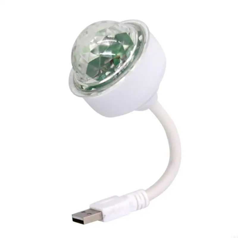 U4LA Portable USB Powered Multicolor Disco Light 6W 360 Degree Rotation Party Decor