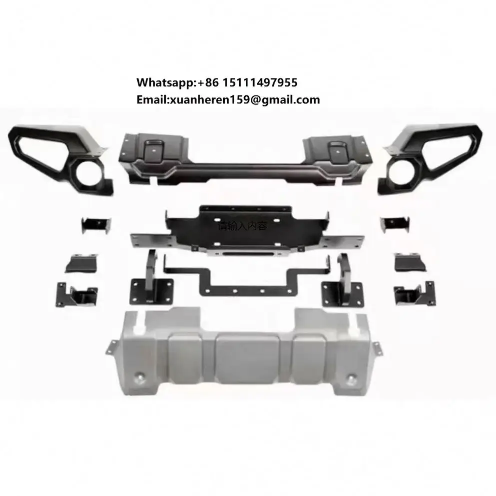 

Передний бампер Gobison 2018 с черным порошковым покрытием для внедорожников 4x4, аксессуар для Jeep Wrangler JL