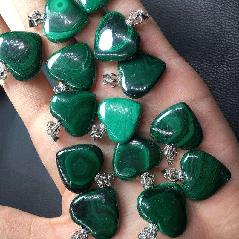 

Malachite Pendant Heart Fashion Unisex Accessories