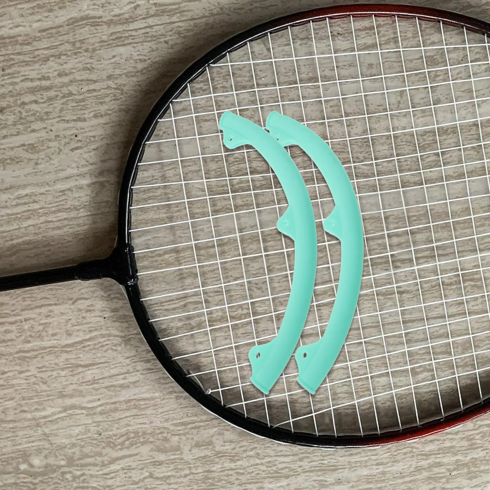 

1Pair Badminton Racquet Frame Cover Silicone Protection Sleeve Removable Front Frame Protector Portable Lightweight Sports