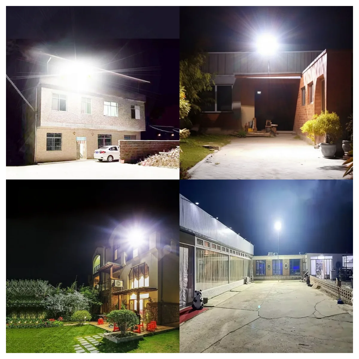 2000W Solar Light Outdoor High Power LED Street Light Motion Sensor and Remote Control Waterproof Garden Yard Garage Light