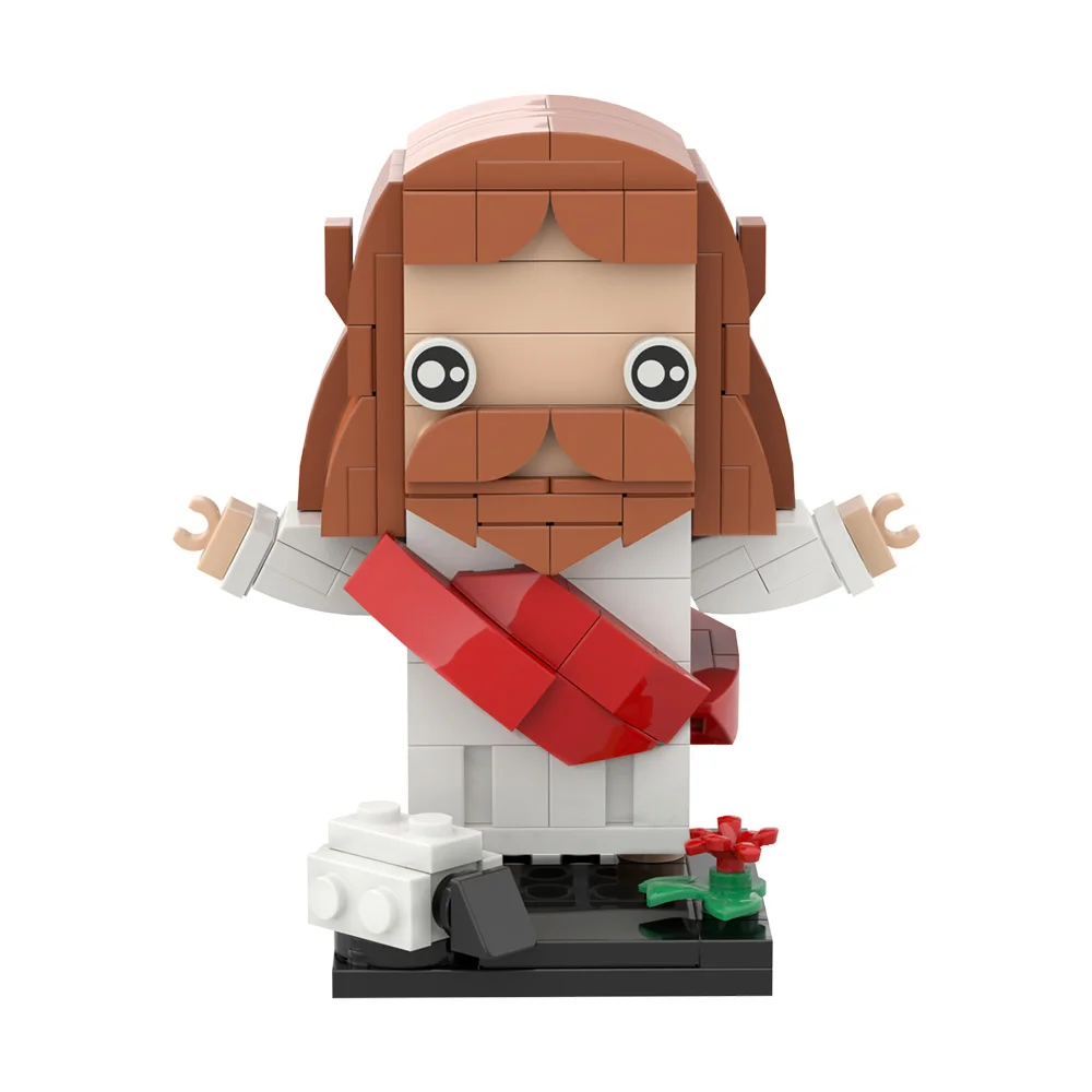 

MOC Jesus' Resurrection Building Block Model Christianity Jesus' Resurrection Figure Creative Bricks Assembly Toys Kids Gifts