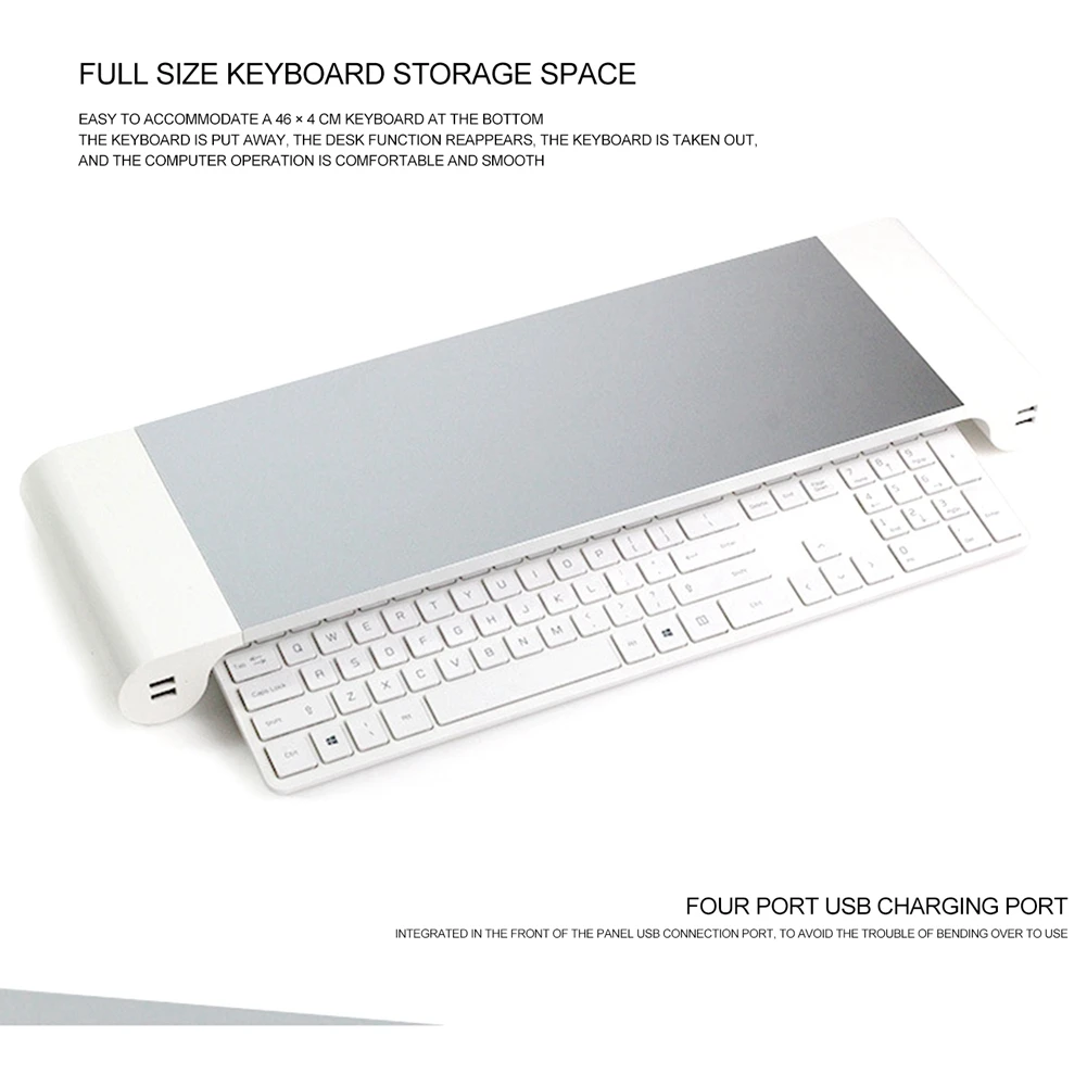 Computer Stand Hub LCD Monitor Stand with USB Charging Port EU