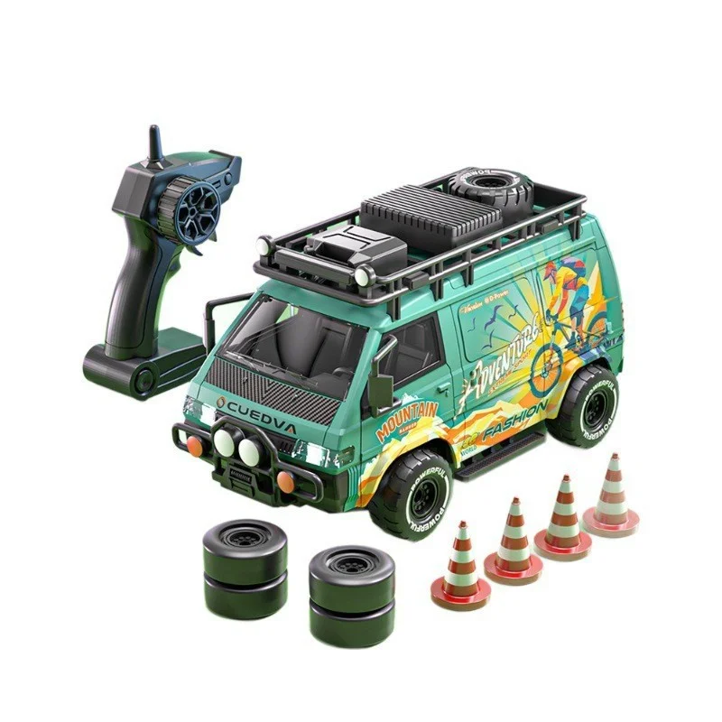 

RC minibus high speed 4wd drift off road remote control car with led light chageable tires electronic Racing vehicle usb charge