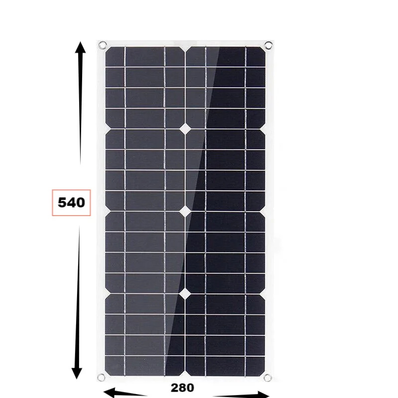 Panel de energía Solar de 800W, Kit completo de batería Solar para acampar, controlador de 12V y 18V, accesorios para Camper, carga Solar para teléfono móvil