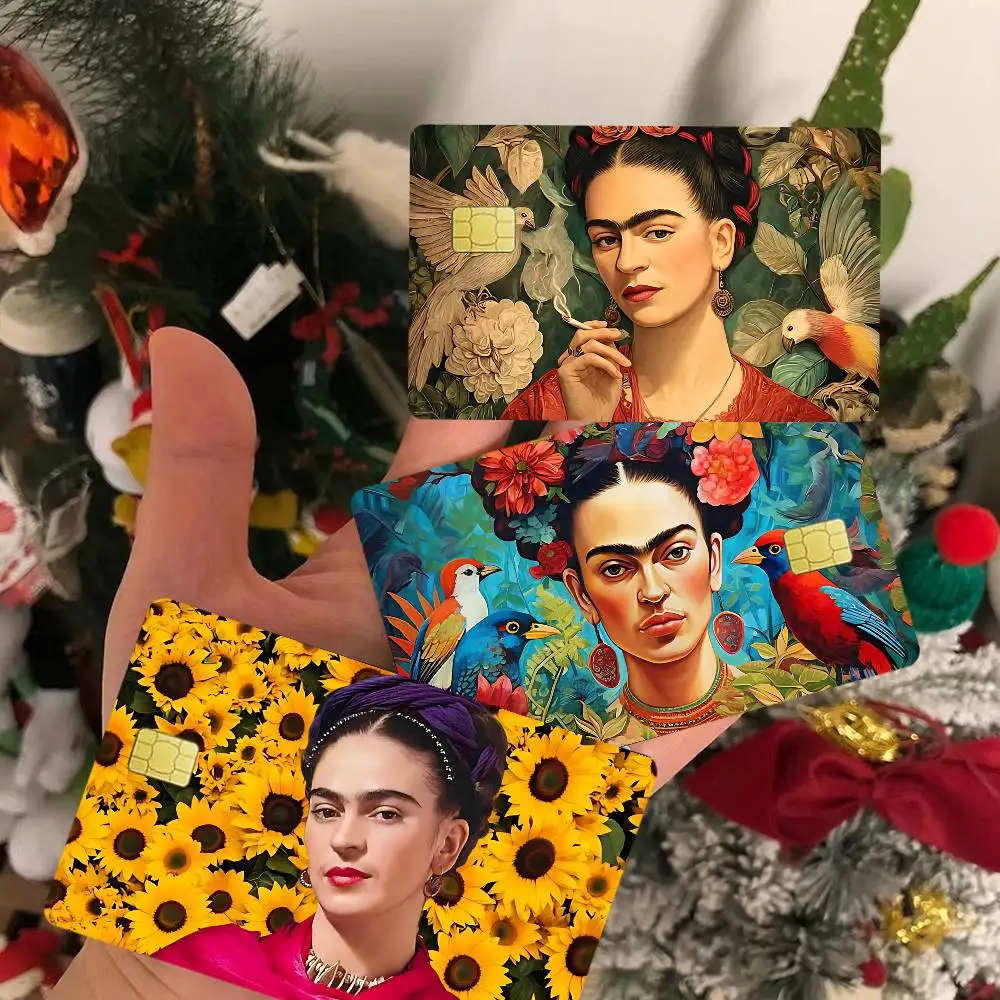 Art F-Fridas Painter K-Kahlos Anmie Sticker Film Skin Cover for Credit Card Debit Bank Card Front