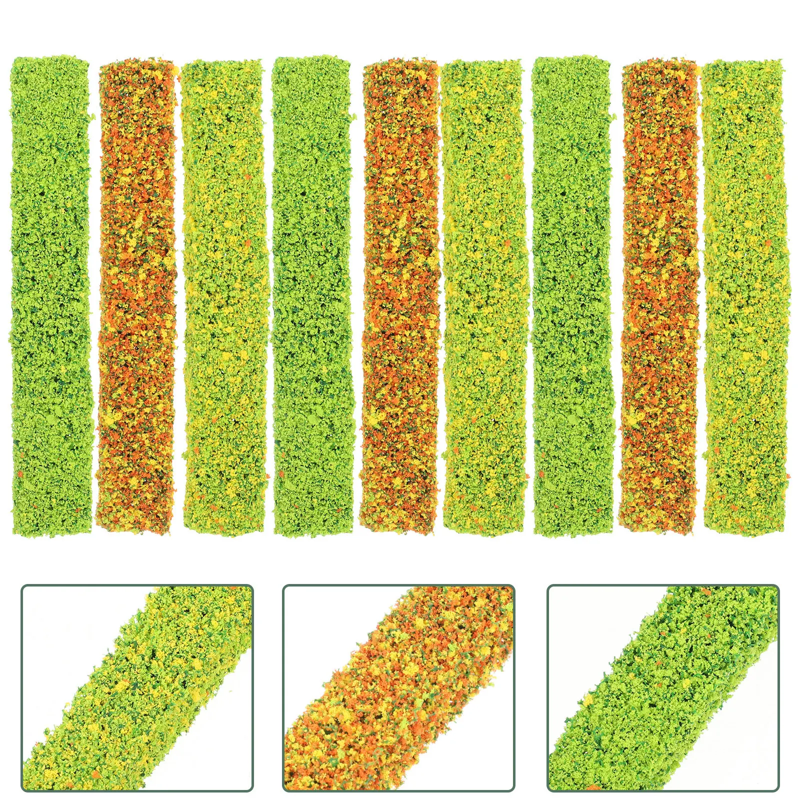 

15Pcs Simulation Grass Lawn Decoration Miniature Shrub Cluster Lightweight DIY Sand Table Landscape Sand Table Decor Artificial