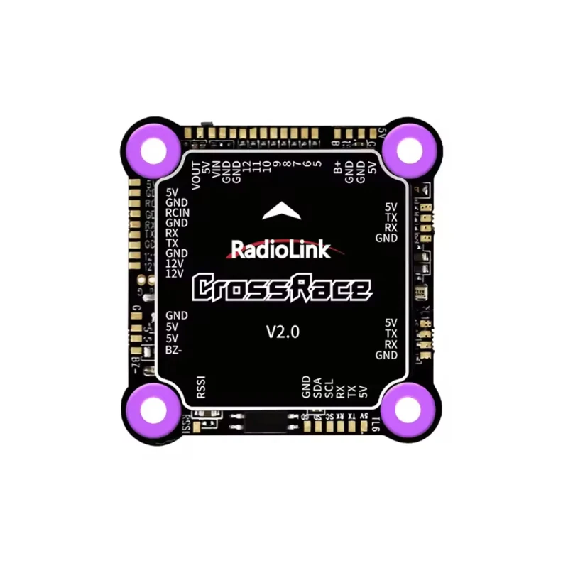 Radiolink CrossRace Flight Controller V2.0 12CH Output OSD Integrated Compatible 4in1 ESC Plug-and-play and 2-8 Axis Multirotor