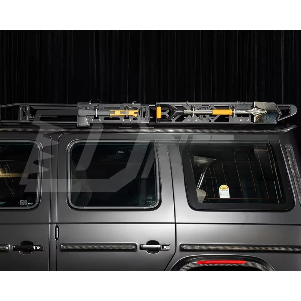 

Dry Carbon Fiber Roof Strips With A Pillar Cover for G-Class W465 G63 2024-ON