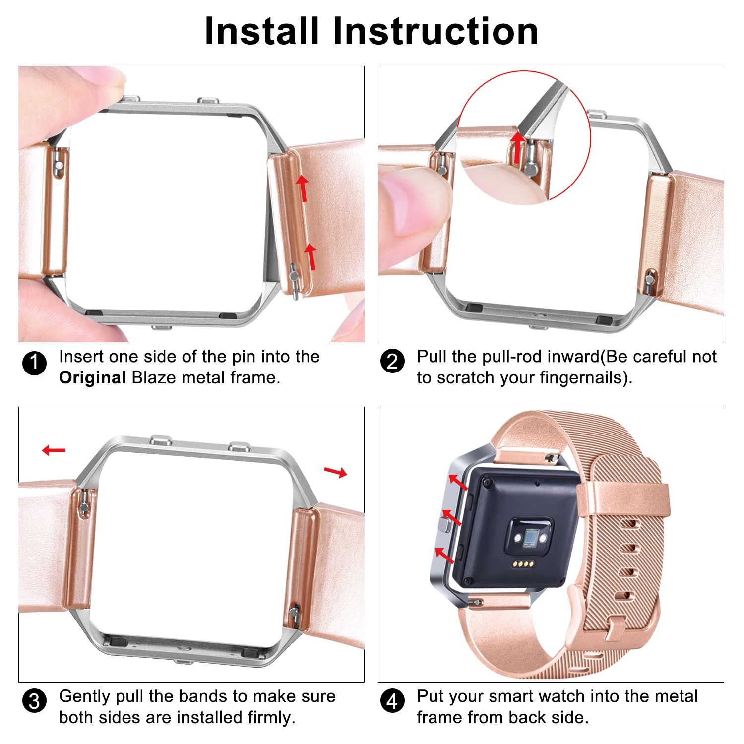 Correa de reloj TPU para Fitbit Blaze, pulsera de reloj inteligente, accesorio de repuesto