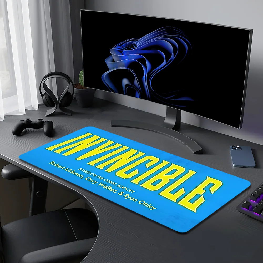 Cartoon I-Invincible Mouse Pad Large Desk Mat Keyboard Ergonomic Office Rubber Game PC Non-slip Anti-fray Home Custom Best Price