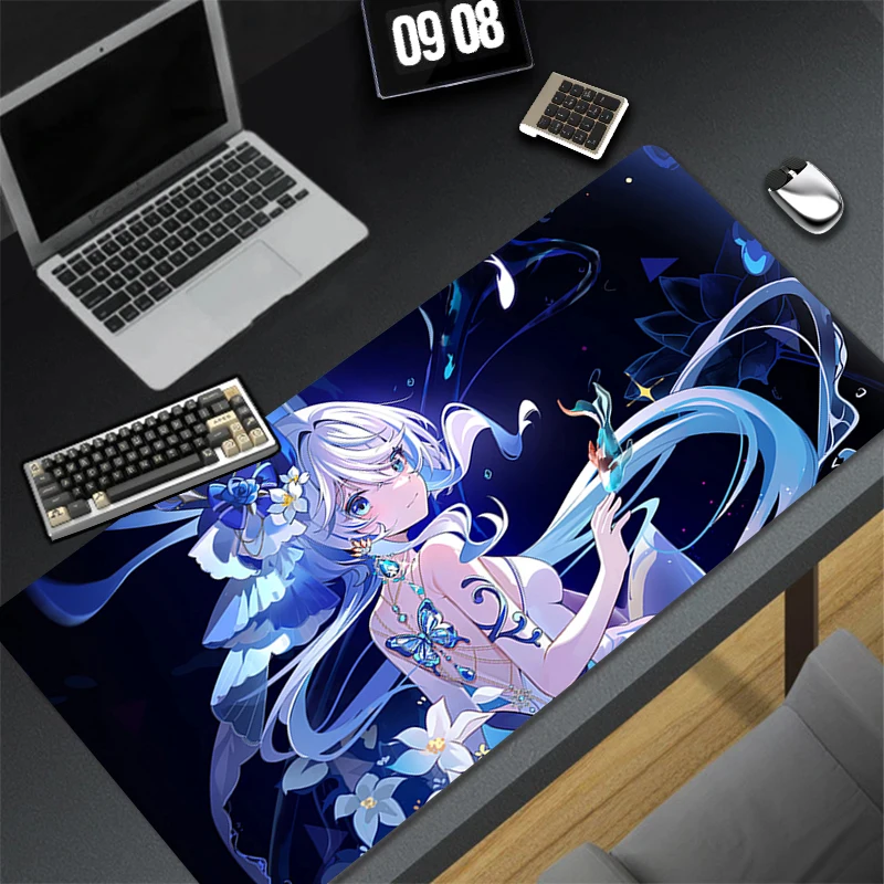 

Computer Gaming Accessories HD G-genshin Impact Furina Mousepad Office PC Mouse Pad Keyboard Pad Desk Decoracion Anime Desk Mat
