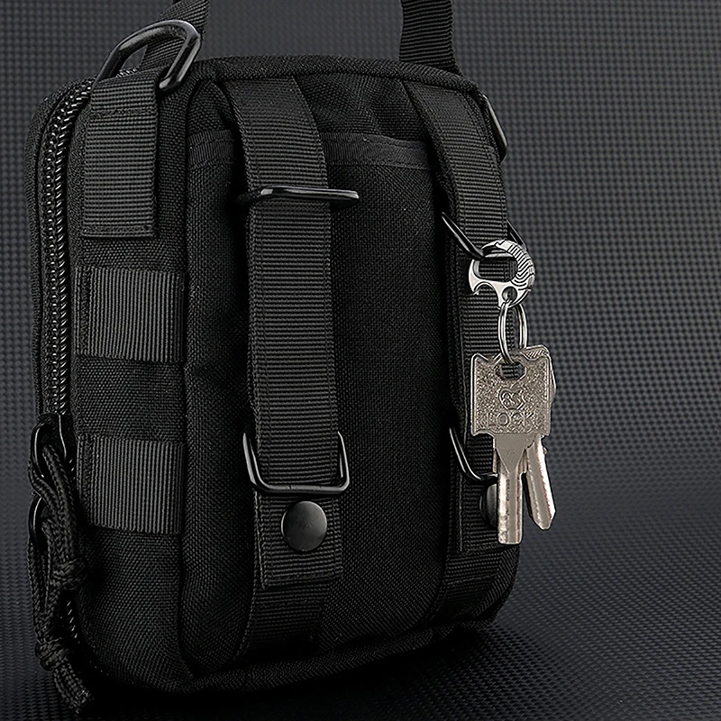 مشبك صغير سبائك التيتانيوم صغير ذهبية المشبك المفاتيح فتاحة الزجاجات أداة خارجية EDC التخييم سريعة معلقة مشبك المفاتيح #2