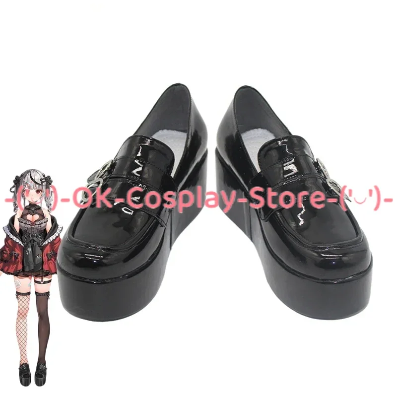 

Sakamata Chloe Cosplay Shoes Vtuber Cosplay Prop PU Leather Shoes Halloween Boots Custom Made