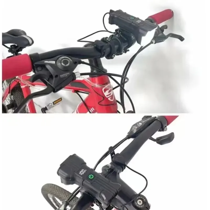 Bicycle Headlights with Horn 12 LED Bicycle Front Flashlight 140dB Loudly Speakers USB Rechargeable Waterproof Bike Lamp Bells - view 6