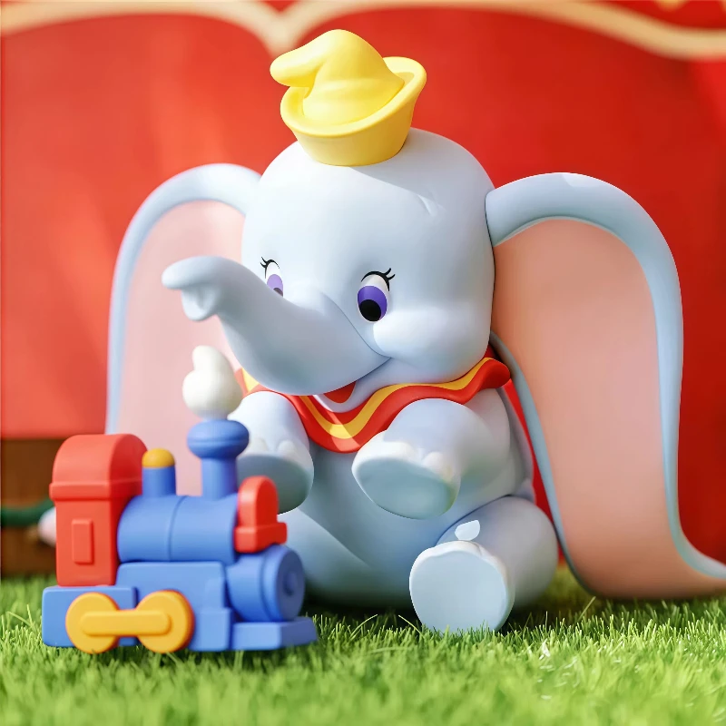 52 لعب منتج جديد حقيقي ديزني دامبو سلسلة وقت سعيد صندوق أعمى الإبداعية اليدوية لطيف العصرية دمية زخرفة لعبة هدية عيد