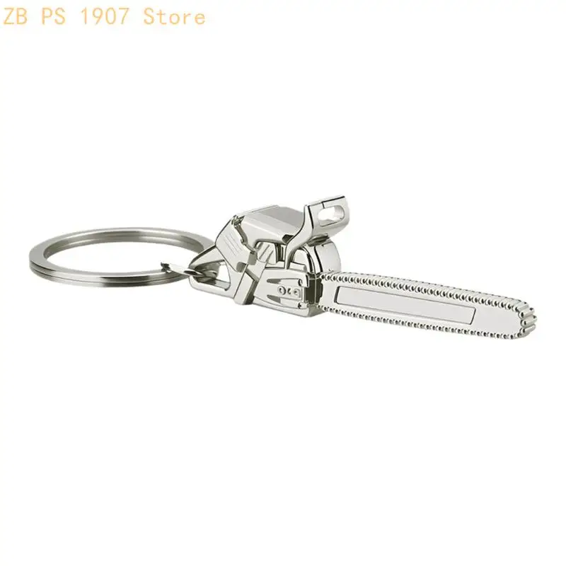 Handmade Miniature Chainsaw Keychain Electric Keyring Suitable For Daily Use 55KA