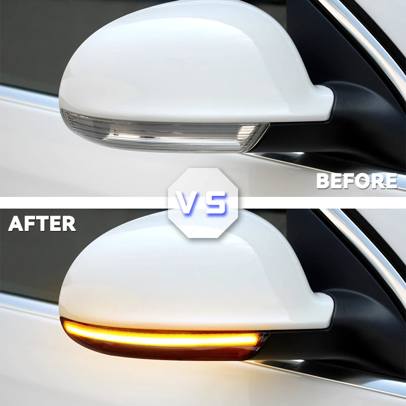 2pcs For VW GOLF 5 GTI V MK5 Jetta Passat B5.5 B6 Sharan Superb EOS Dynamic LED Turn Signal Light Side Wing Mirror Indicator