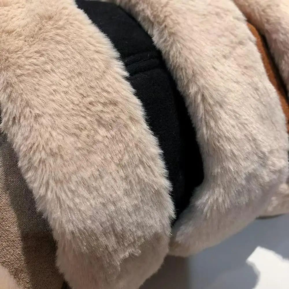 الرجعية تنوعا أفخم القبعات للبالغين في الهواء الطلق الدافئة Brimless قبعة الشتاء الروسية كاذبة فرو المنك قبعة سميكة البطيخ قبعة المالك قبعات #4