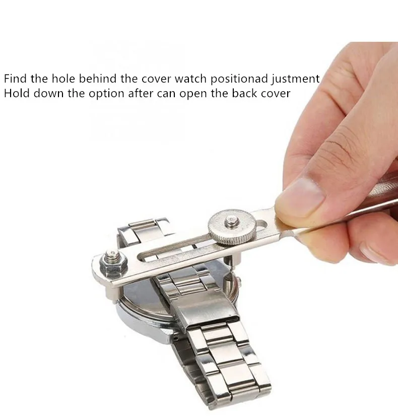 Simple And Easy To Understand Watch With Adjustable Lid Opener, Rear Shell Compactor, Disassembler For Maintenance
