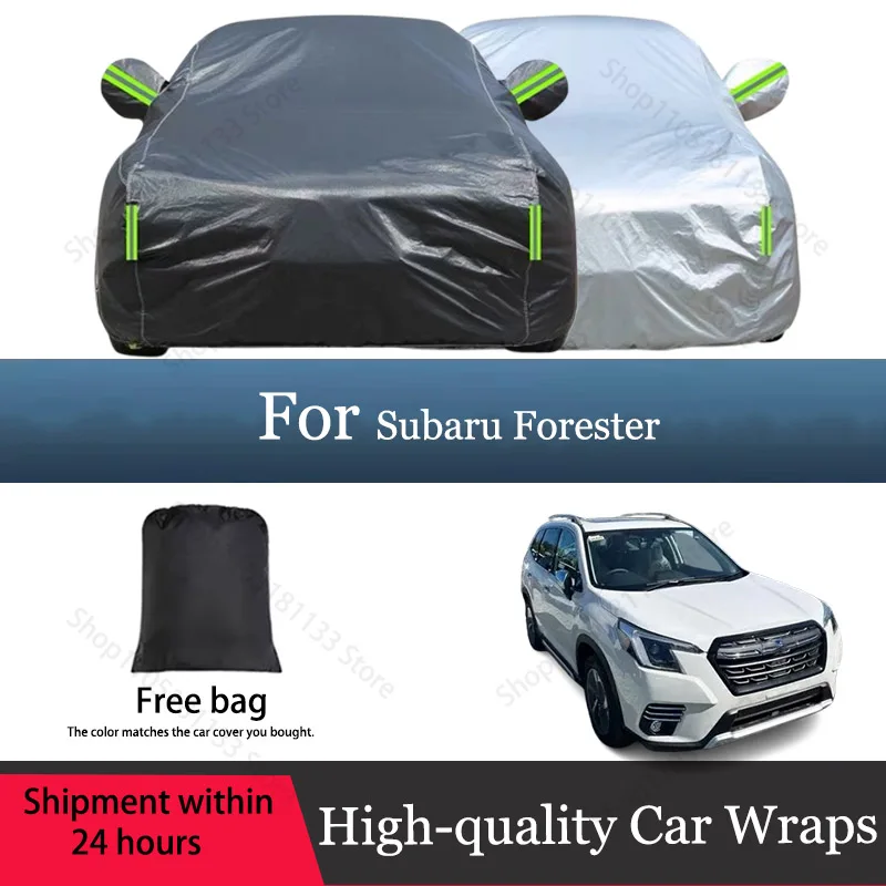 Cawanerl Car Cover Anti UV Sun Rain Snow Resistant Sun Shield Cover Dustproof For Subaru Forester Quality Warrant !