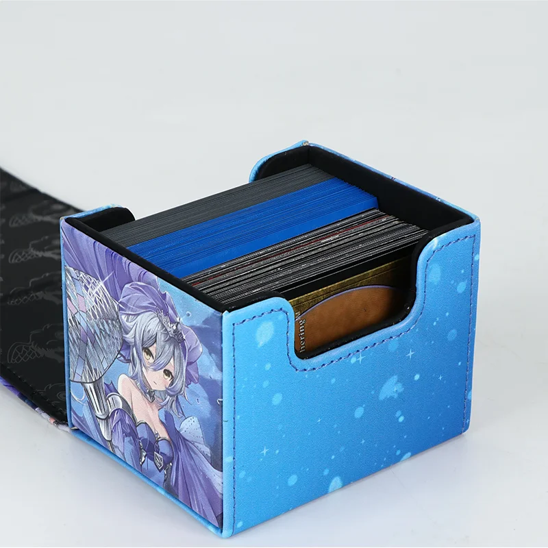 100 + PP Anime Cards Storage Deck Box gioco da tavolo TCG Card Box Protector Case per MGT/Pkm/Yu-Gi-OH/Gathering Games Trading Cards