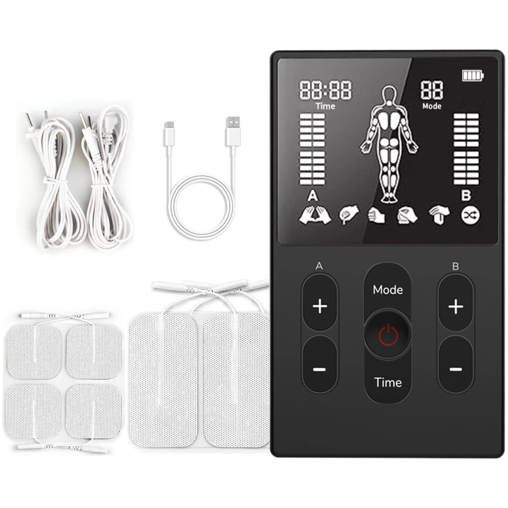 

EMS Massager, Muscle Stimulator , TENS Unit for Body Toning Fitness Recovery, Electric Massage Gun Home Use