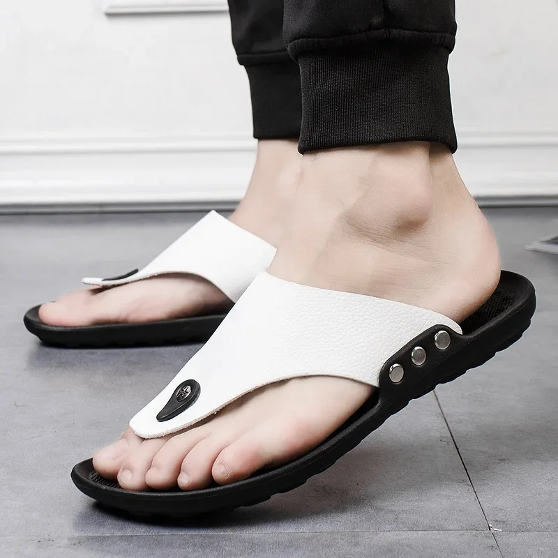 Yrzl Zomer Heren Slippers Mode Non Slip Strand Sandalen Hoge Kwaliteit Comfortabele Mannen Badkamer Slippers Zachte Teenslippers Schoenen