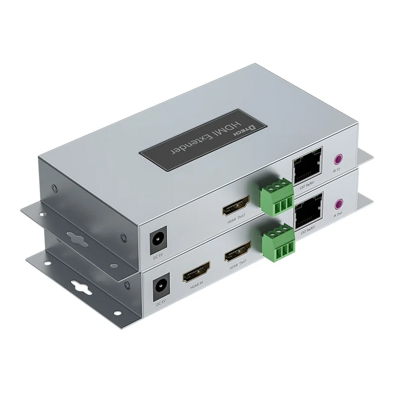 

HDMI-удлинитель 150M через IP Cat5 и 6e HDMI IP-удлинитель-передатчик-приемник
