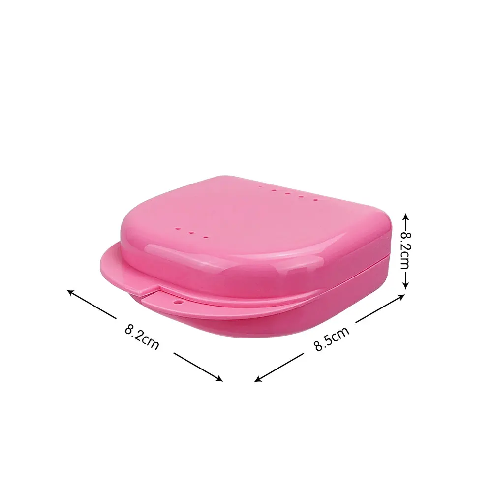 1Pcs Tooth Retainer Vent Holes Tooth Box Orthodontic Braces Container Mouthguard Guard Denture Storage Case Clean Organizer