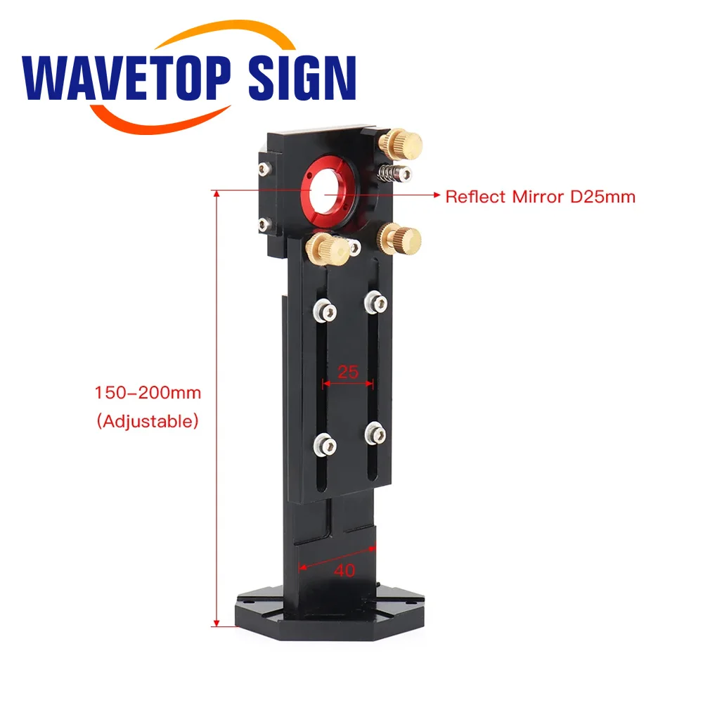 Лазерное зеркало WaveTopSign CO2 для гравировального станка, 25 мм