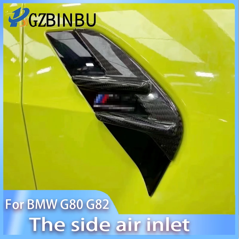 

CarFront Fender Side Air Vent Cover Trim Carbon Fiber For BMW M Series M3 M4 G80 G82 Shark Gills Side Vent Leaf board attachment