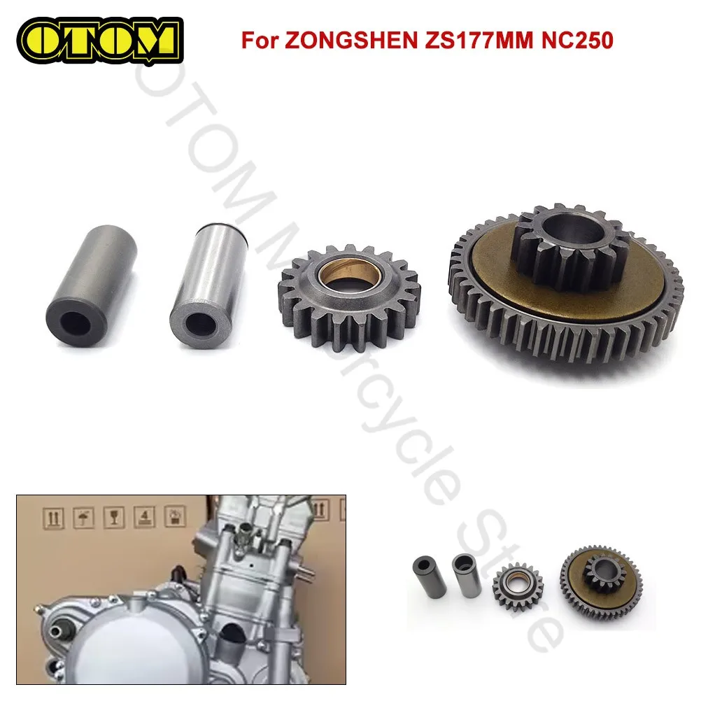 Kit de Reducción de Doble Engranaje para Arranque de Motor de Motocicleta ZONGSHEN ZS177MM NC250, Compatible con KEWS, KAYO, HENGJIAN, STN, LONCIN, BSE, BRZ