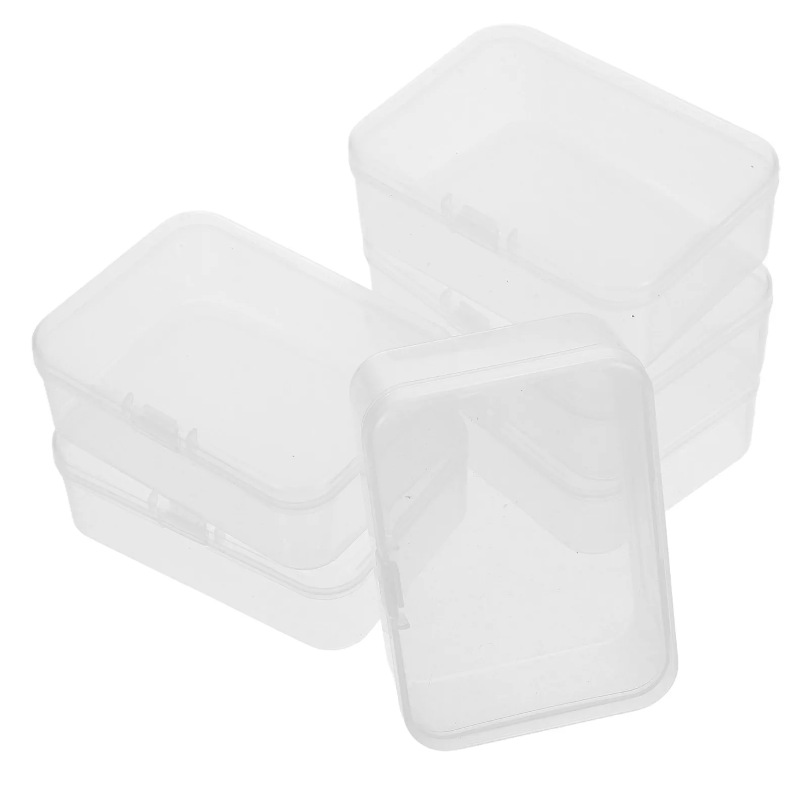 

Набор из 6 прозрачных прямоугольных пластиковых контейнеров для хранения игральных карт, визиток и рукоделия