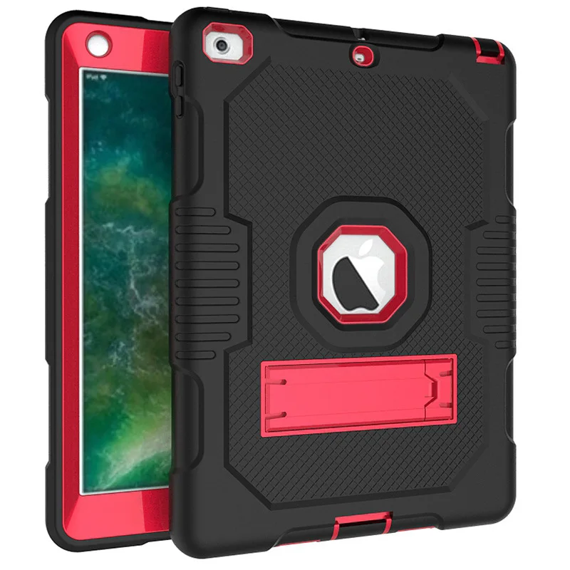 

Heavy Duty Case for iPad 9.7 new iPad 2017 2018 Drop-proof Tab Cover for iPad 10.2 2019 2020 2021 7th 8th 9th Kickstand Case