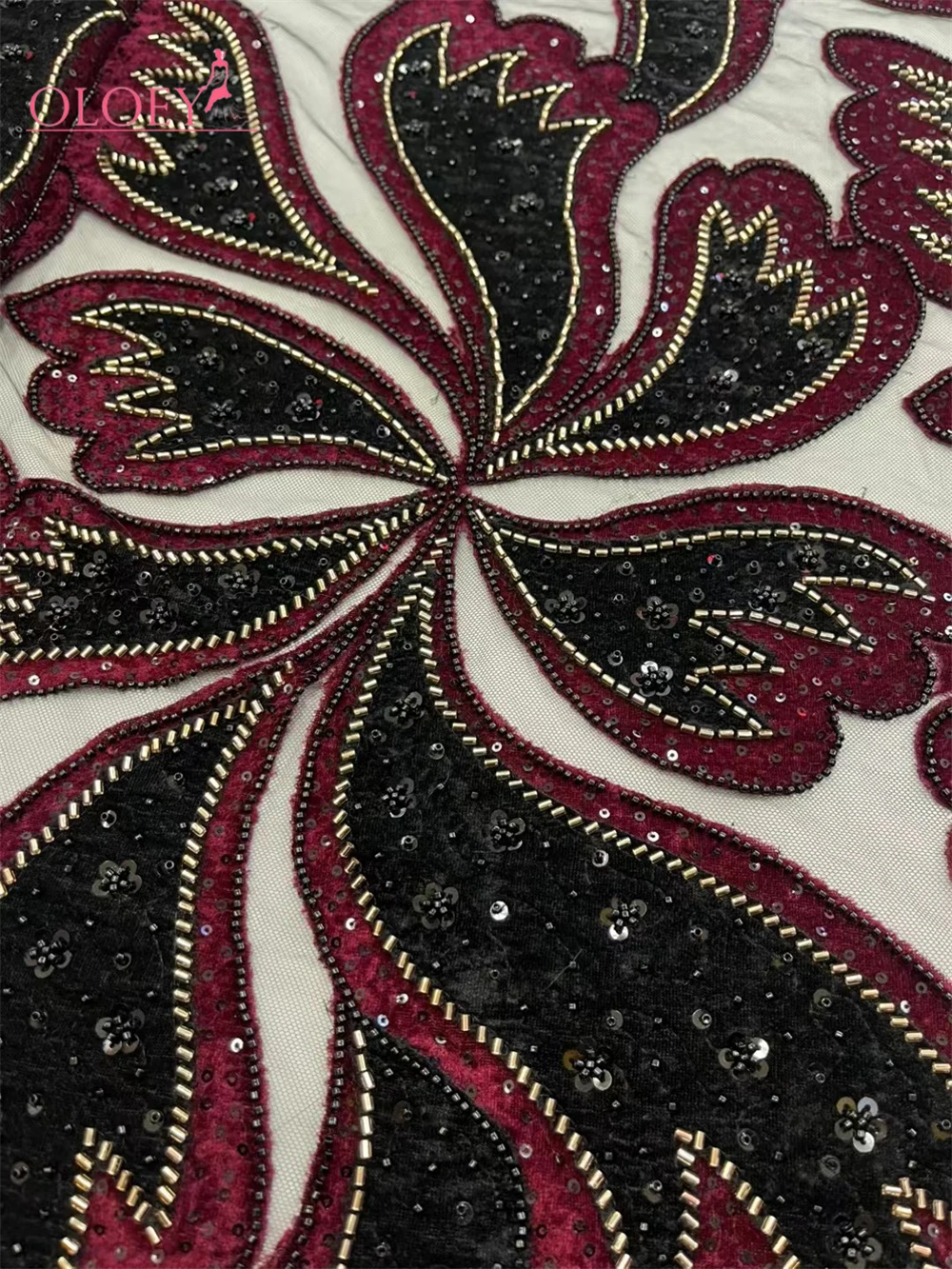 New High-End Luxury French Embroidery Heavy Groom Lace Fabric African Nigerian With Sequins Fabric For Wedding