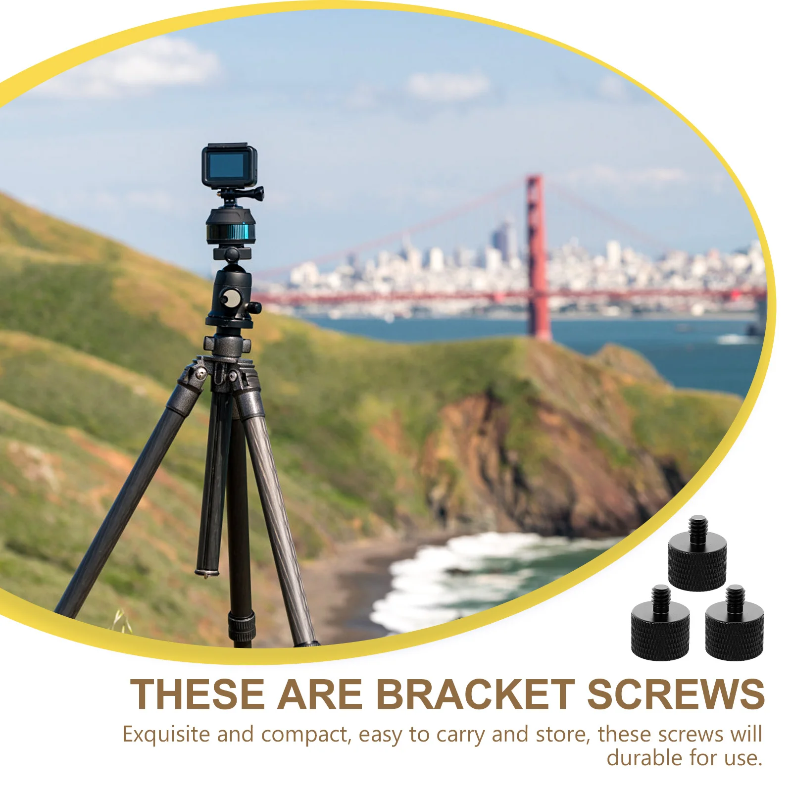 

3Pcs Aluminum Alloy Screws Microphone Holder Adapter Bracket Tripod Thread Mount Mic Stand Parts Accessories Screw Adapter